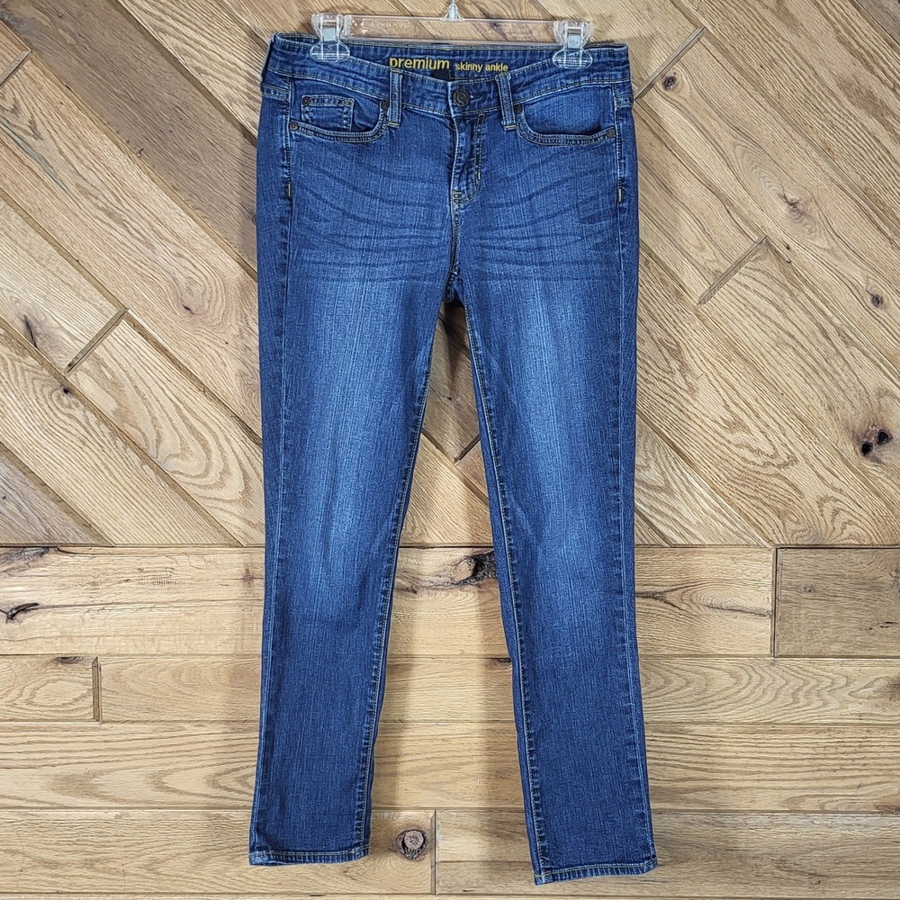 Gap Premium Skinny Ankle Jeans Womens Size 4 Blue Stretch Denim